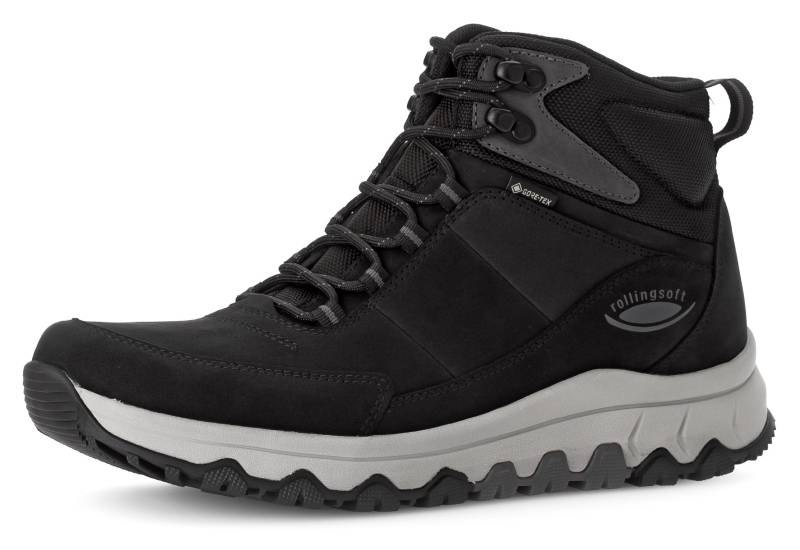 Gabor Rollingsoft Schnürboots, High-Top-Sneaker, Komfortschuh, Freitzeitschuh, Weite G 1/2 (=weit) von Gabor Rollingsoft