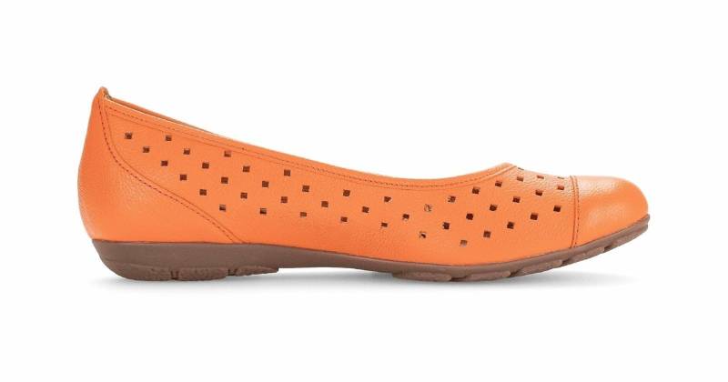 44.169.25 - Leder Ballerina Damen Orange 36 von Gabor