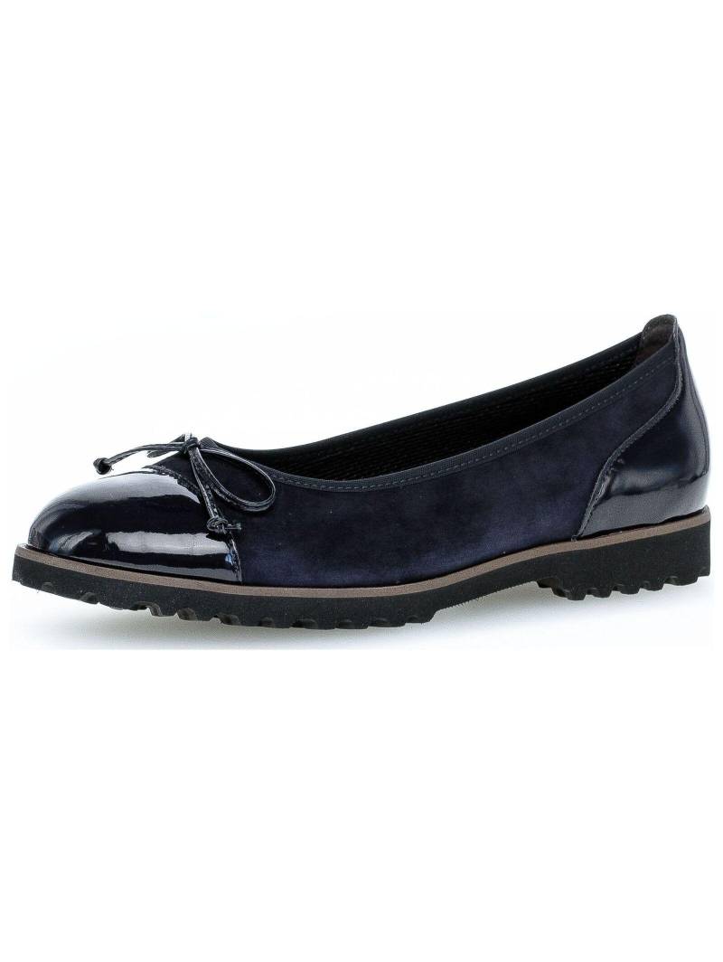 Gabor - Ballerinas 04.100, für Damen, Blau, Größe 37.5 von Gabor