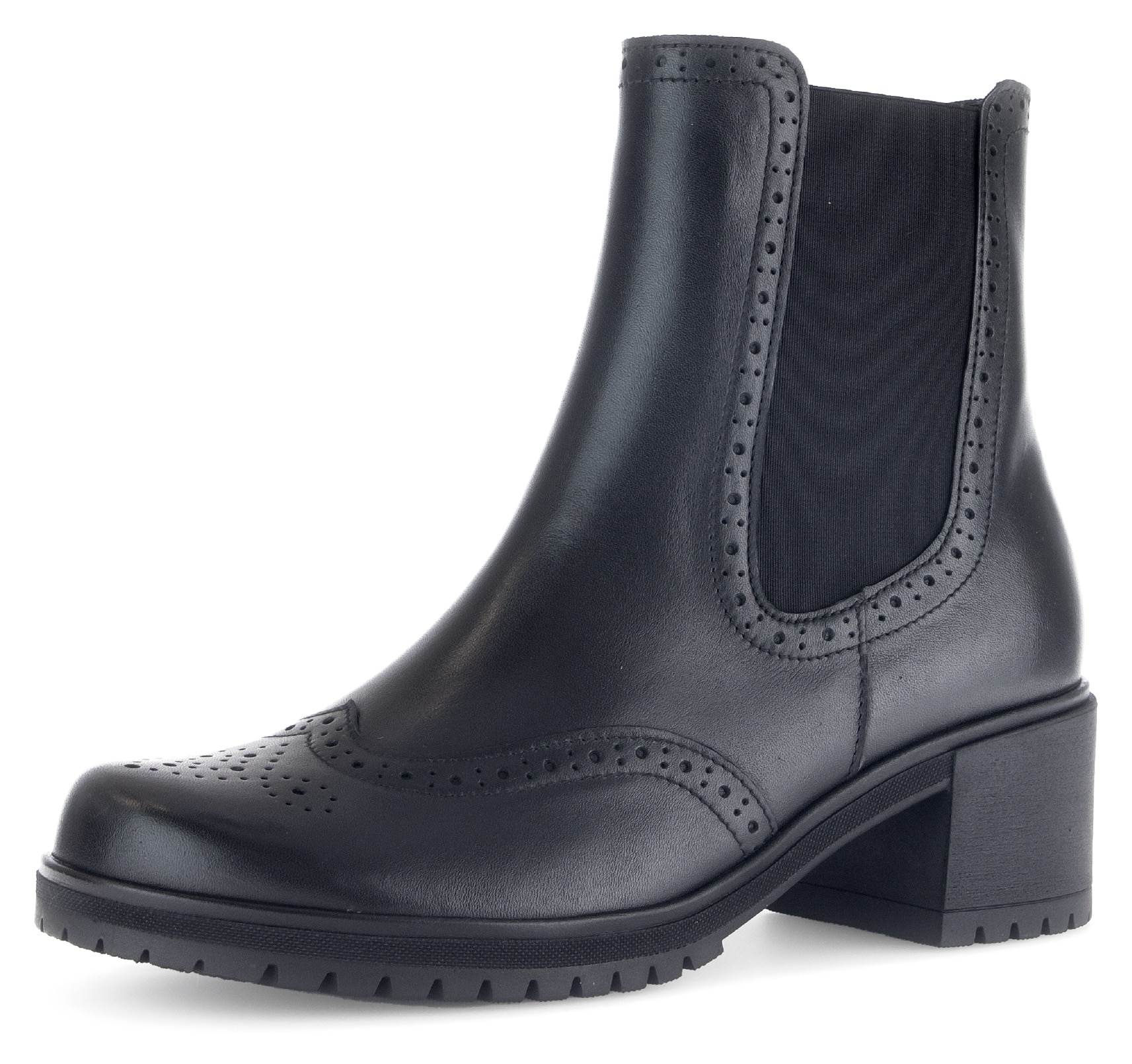 Gabor Chelseaboots, Blockabsatz, Businessschuh, Stiefelette mit Lyra Lochung Gabor Chelseaboots, Blockabsatz, Businessschuh, Stiefelette mit Lyra Lochung von Gabor