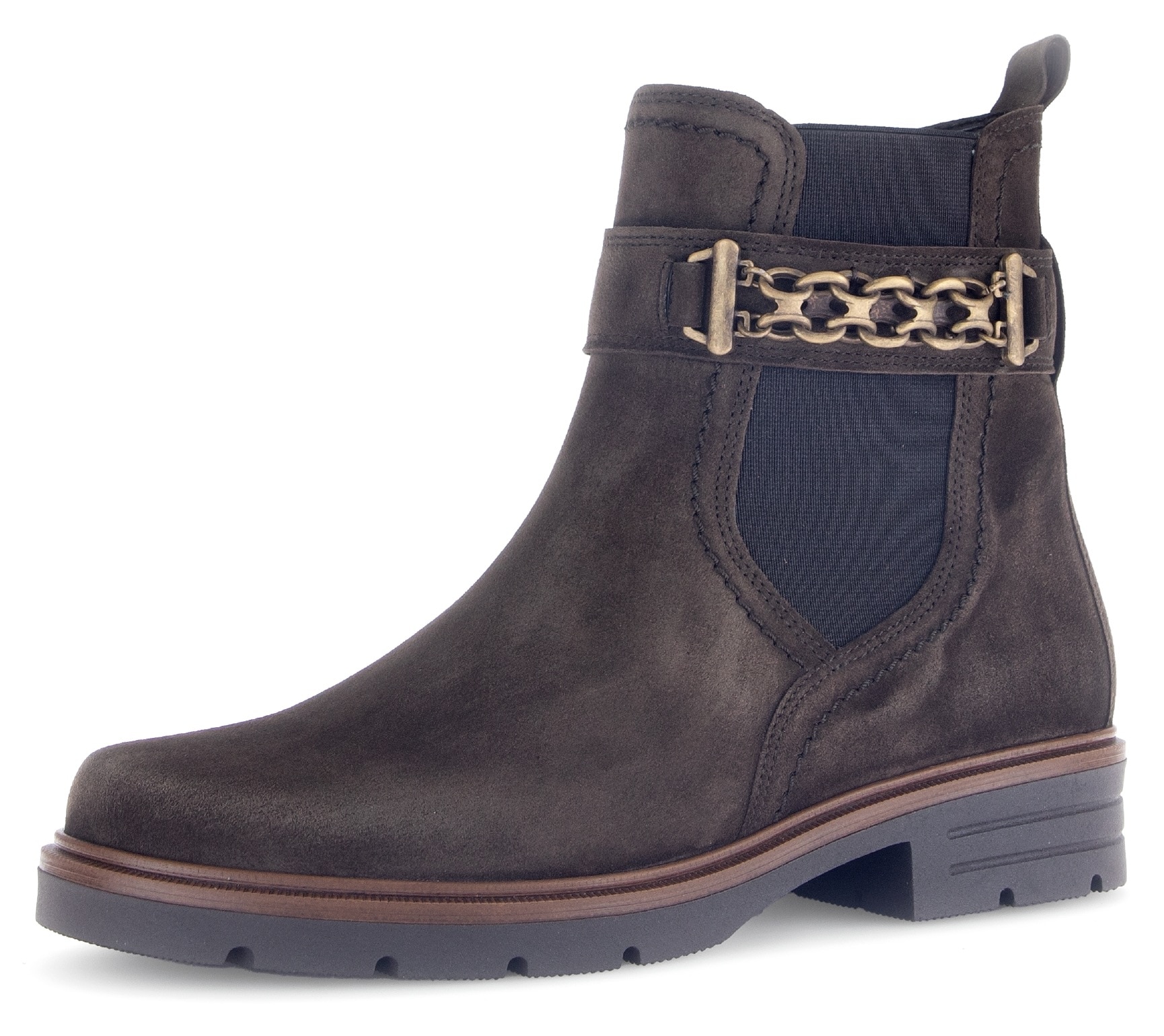 Gabor Chelseaboots, Blockabsatz, Herbstmode, Stiefelette mit Zierkette am Schaft Gabor Chelseaboots, Blockabsatz, Herbstmode, Stiefelette mit Zierkette am Schaft von Gabor