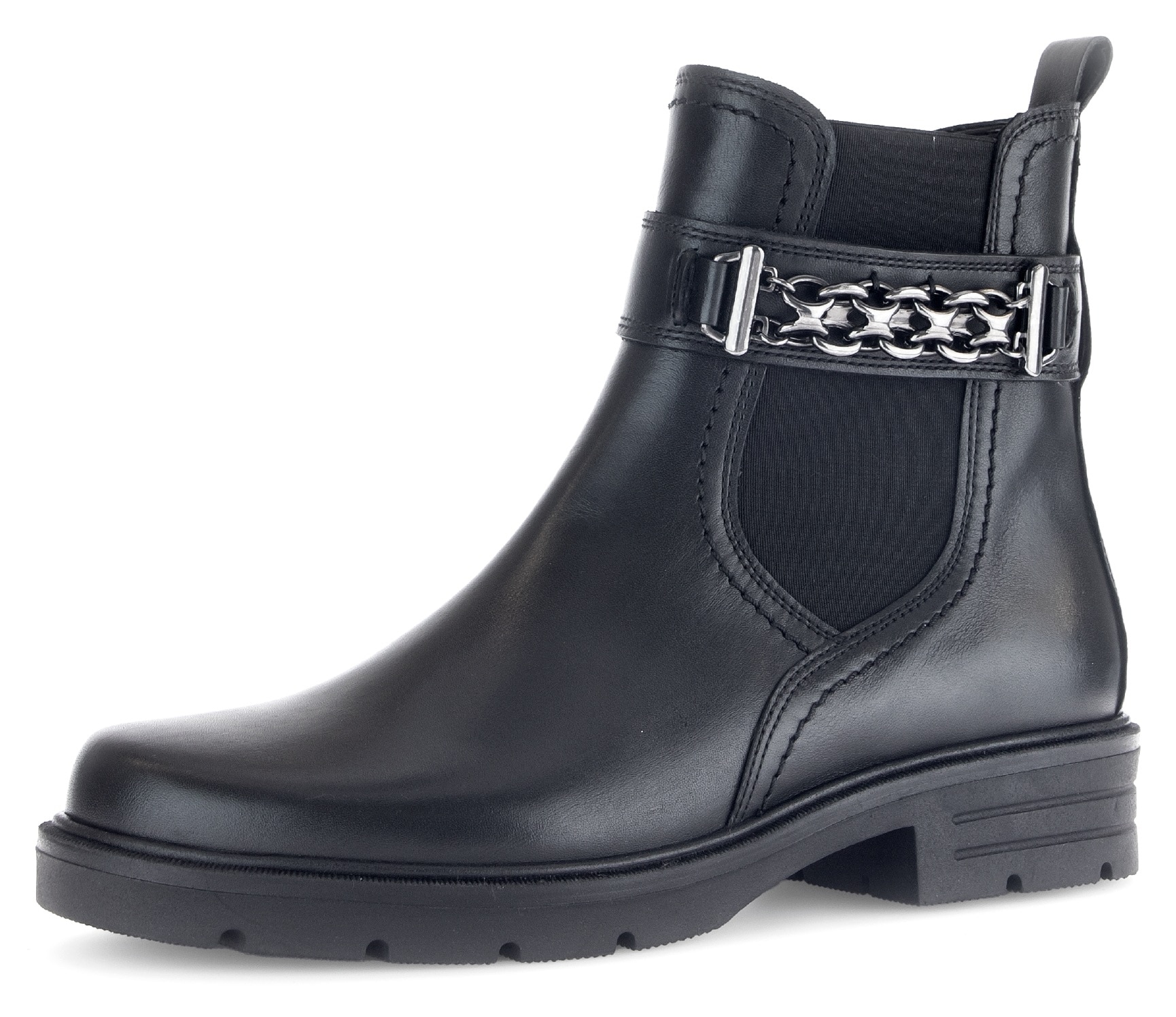 Gabor Chelseaboots, Blockabsatz, Herbstmode, Stiefelette mit Zierkette am Schaft Gabor Chelseaboots, Blockabsatz, Herbstmode, Stiefelette mit Zierkette am Schaft von Gabor