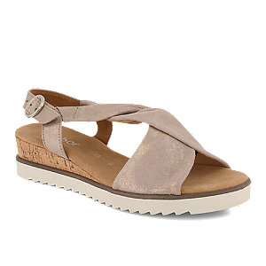 Gabor Damen Flache Sandalette Beige von Gabor