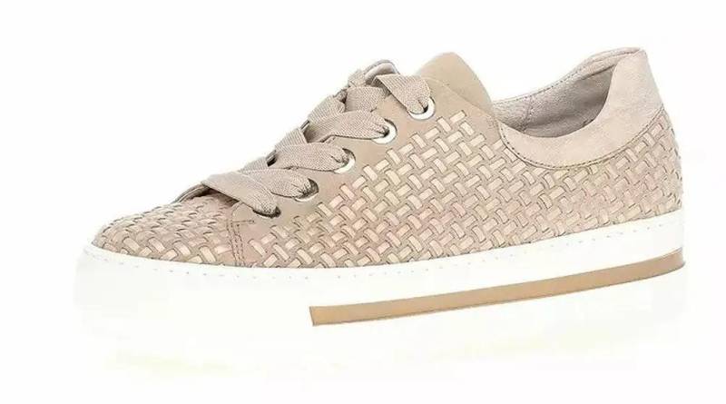 66.499.33 - Leder Sneaker Damen Beige 40.5 von Gabor