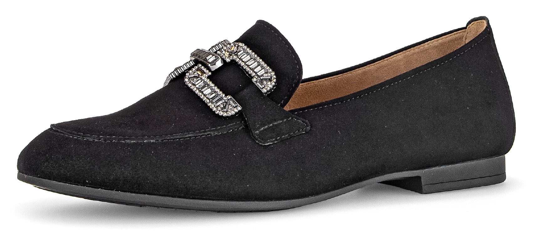 Gabor Loafer, Slipper, Festtagsschuh, Schlupfschuh mit edlem Schmuckelement von Gabor