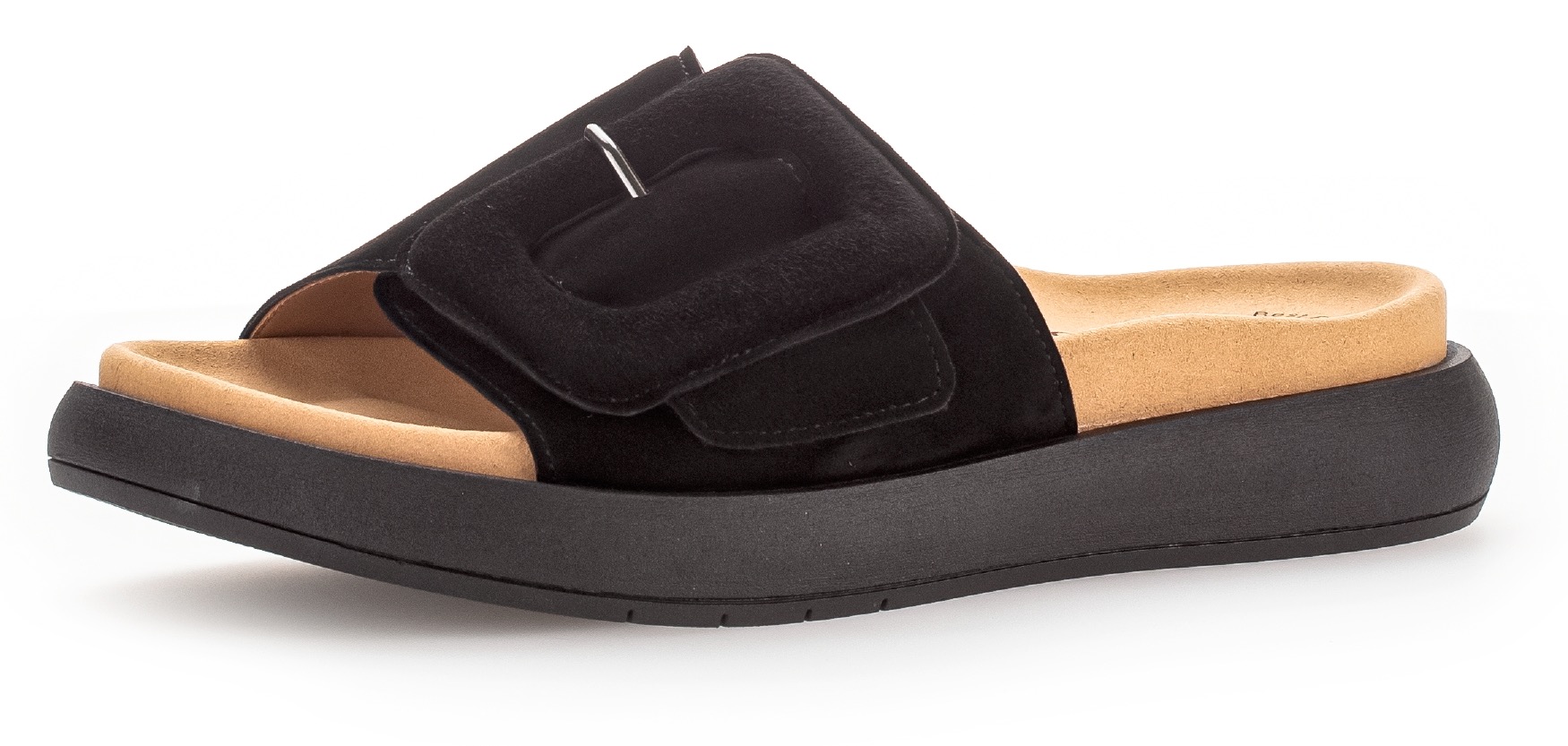 Gabor Pantolette, Plateau, Sommerschuh, Schlappen mit grosser Zierschnalle Gabor Pantolette, Plateau, Sommerschuh, Schlappen mit grosser Zierschnalle von Gabor