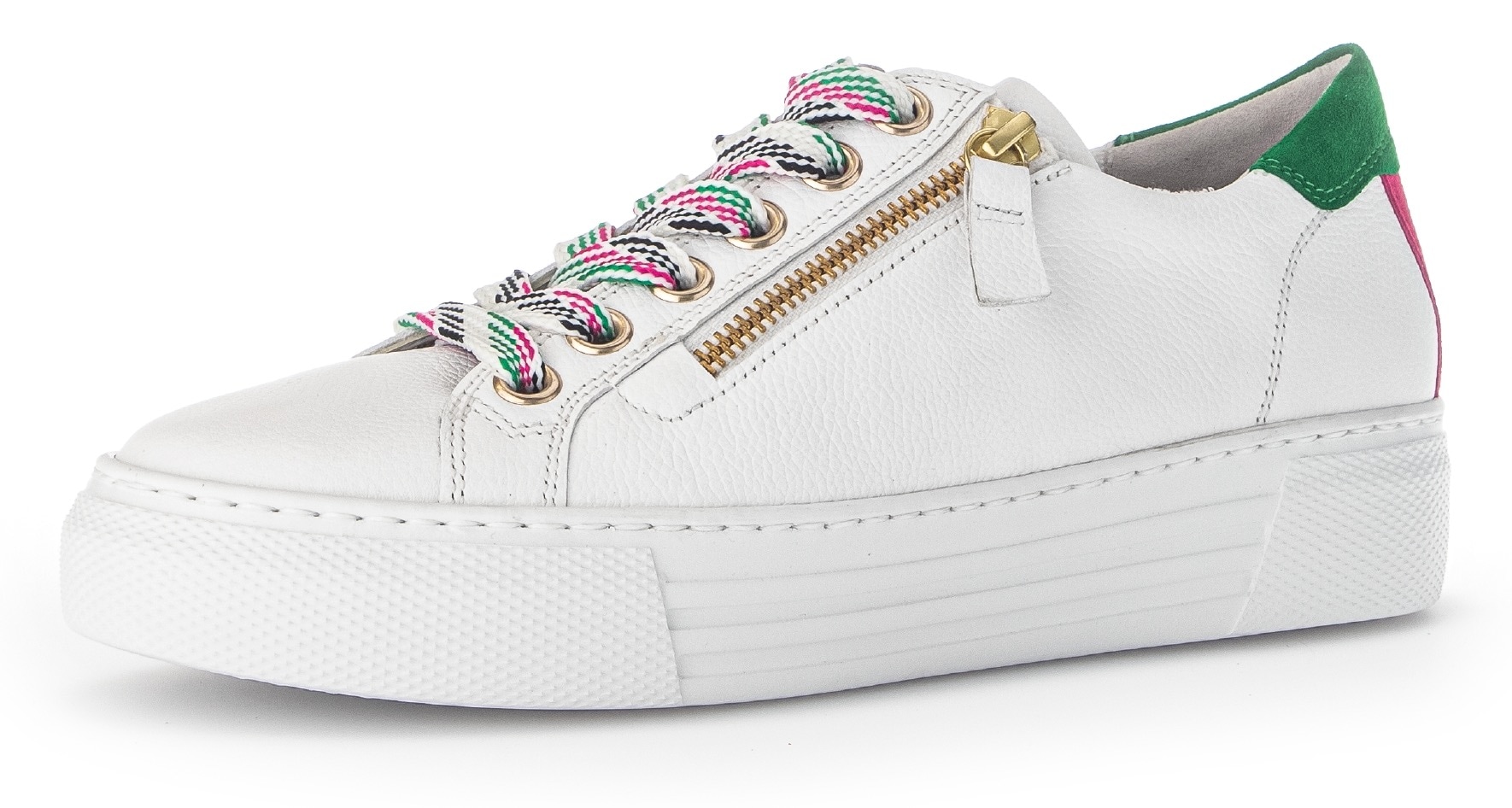 Gabor Plateausneaker »FLORENZ«, mit bunten Besätzen, Weite G, Freizeitschuh, Halbschuh, Schnürschuh Gabor Plateausneaker »FLORENZ«, mit bunten Besätzen, Weite G, Freizeitschuh, Halbschuh, Schnürschuh von Gabor