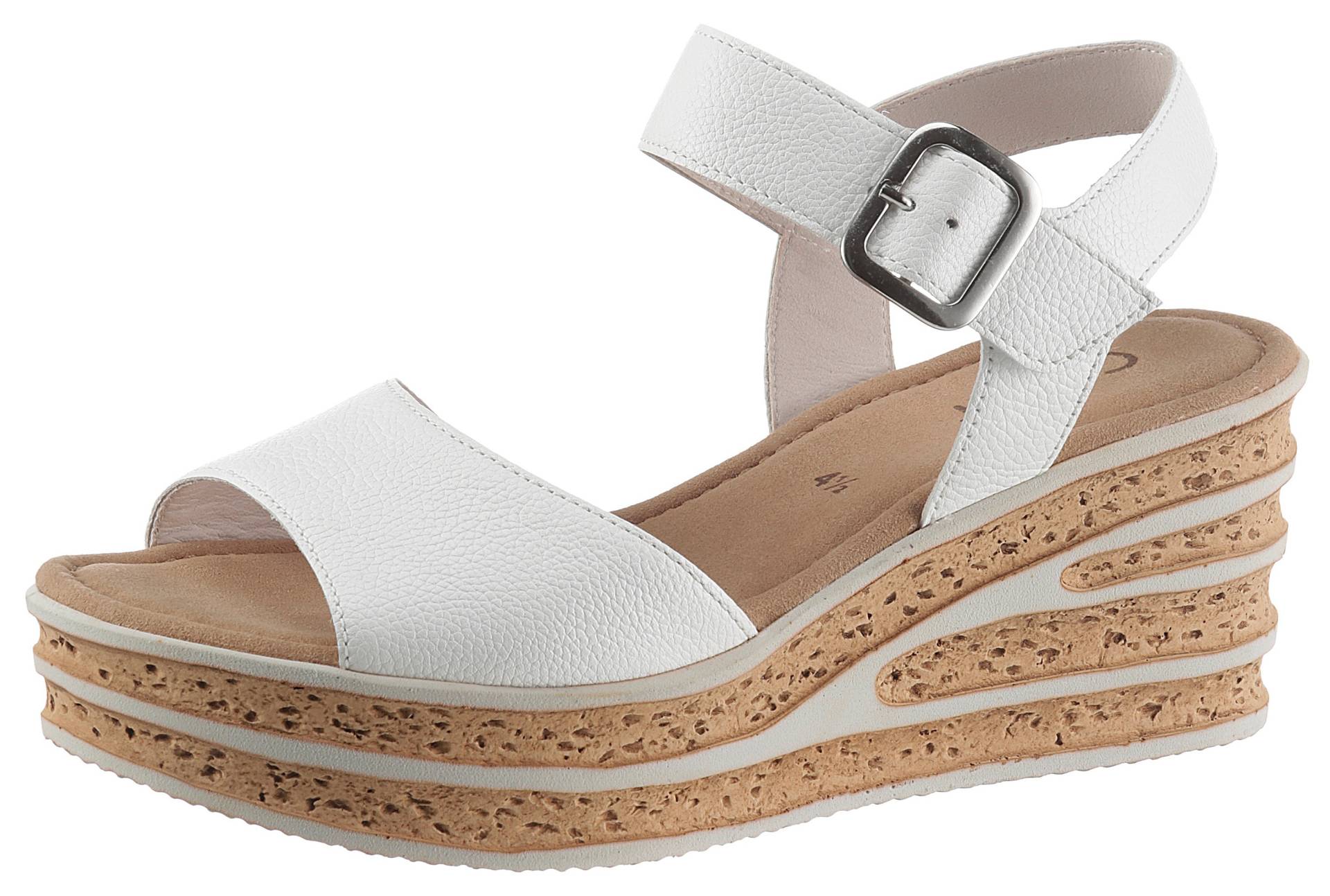 Gabor Sandalette, Sommerschuh, Sandale, Keilabsatz, mit besonderer Absatzgestaltung Gabor Sandalette, Sommerschuh, Sandale, Keilabsatz, mit besonderer Absatzgestaltung von Gabor
