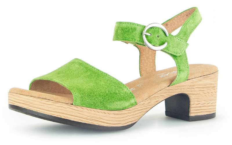 Gabor Sandalette »KRETA«, Blockabsatz, Sommerschuh, Riemchensandale mit Glitterdruck, Weite G von Gabor