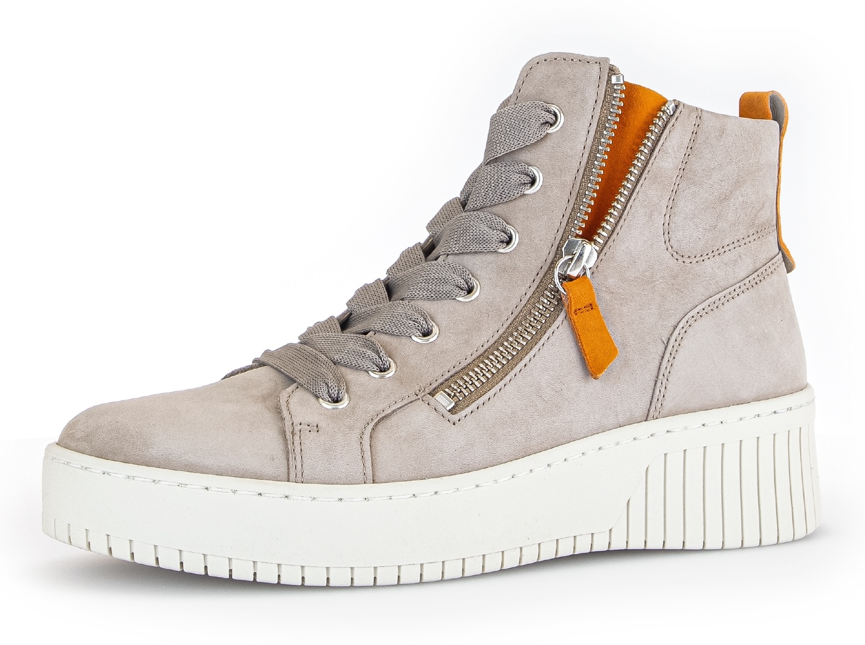 Gabor Schnürboots, Plateau, High Top-Sneaker, Freizeitschuh mit farbigen Details von Gabor