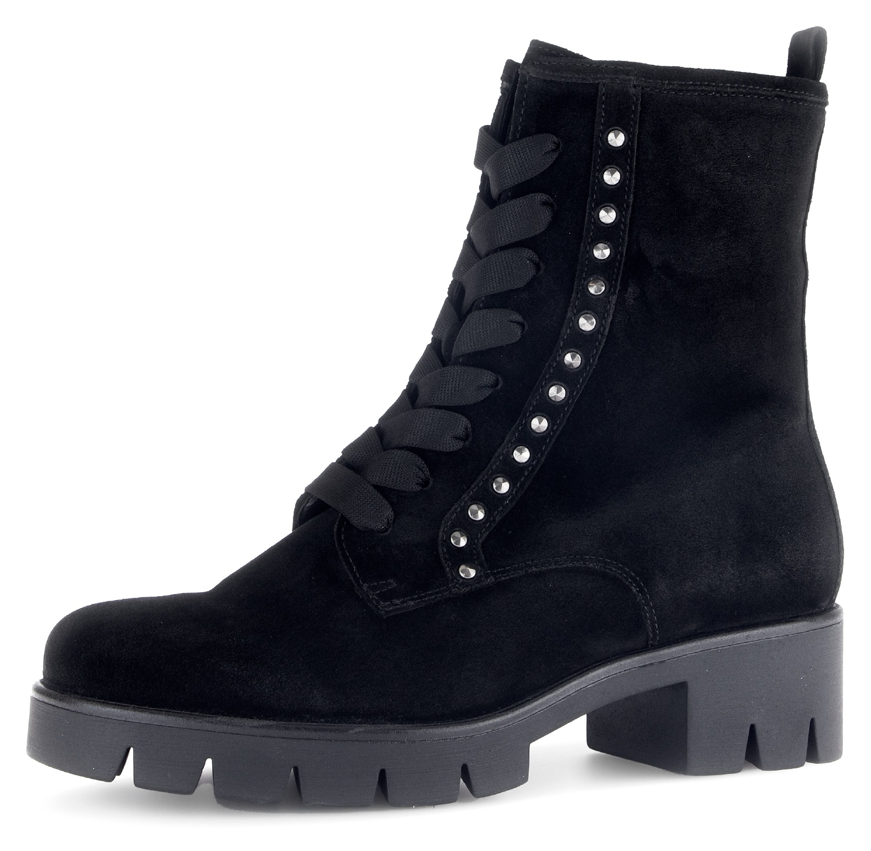 Gabor Schnürstiefelette, Blockabsatz, Plateau, Schnürboots mit Strasssteinen verziert Gabor Schnürstiefelette, Blockabsatz, Plateau, Schnürboots mit Strasssteinen verziert von Gabor