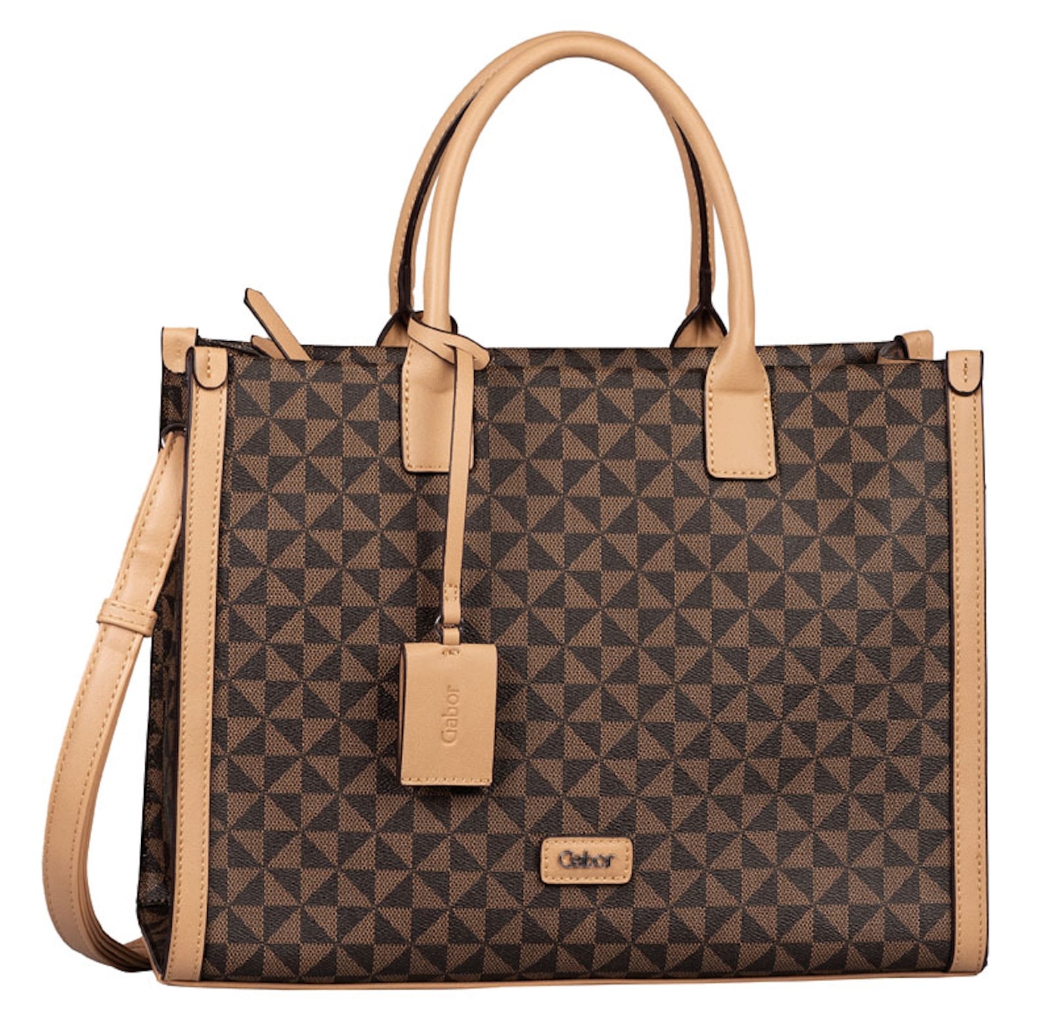 Gabor Shopper »Barina«, mit besonderem grafischen All-Over-Druck und Glattlederoptik Details von Gabor