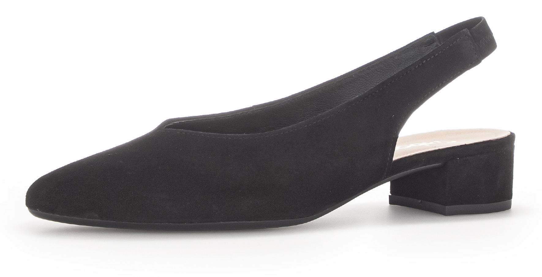 Gabor Slingpumps, Blockabsatz, Abendschuh, Sommerschuh mit elastischem Riemchen von Gabor