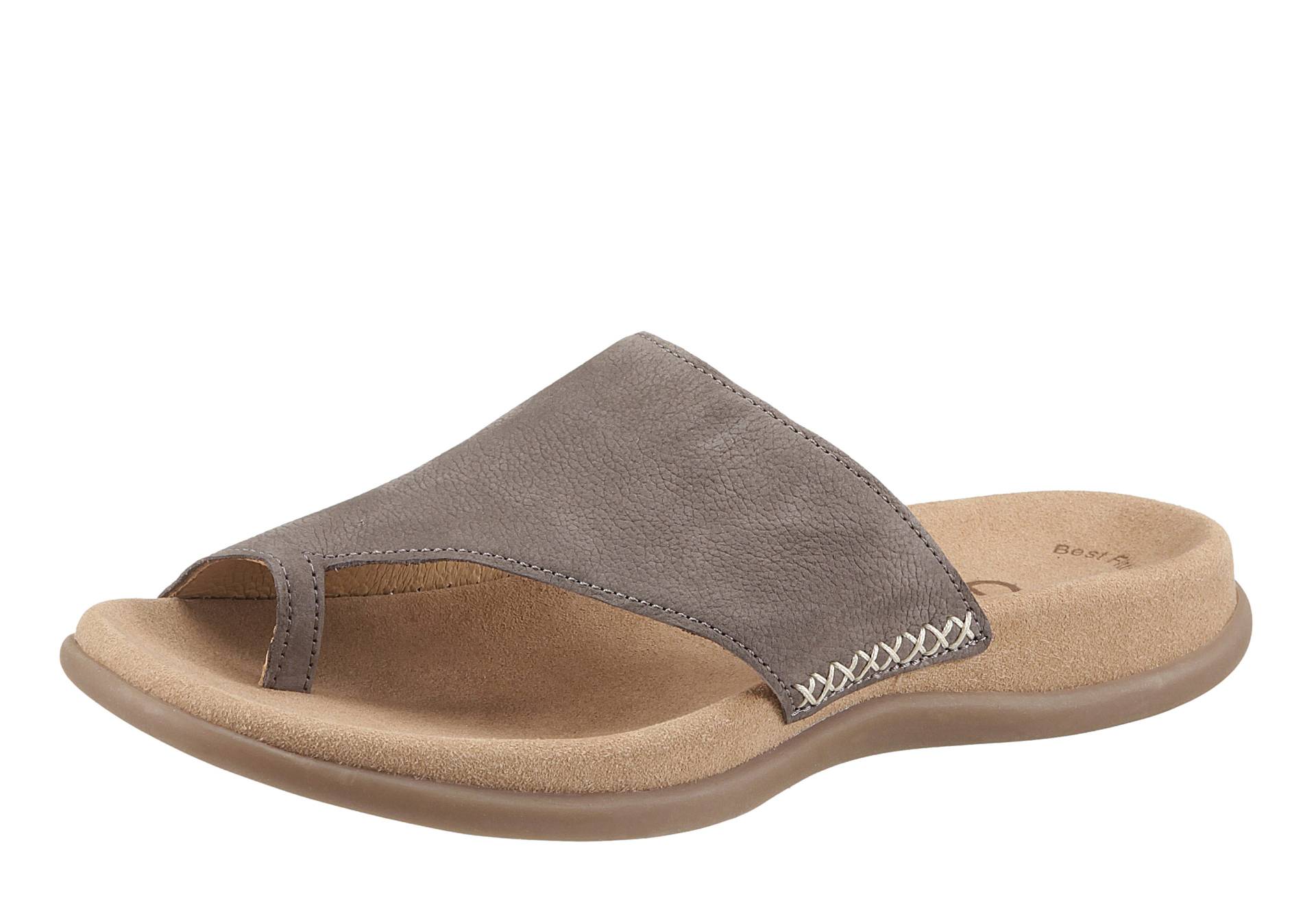 Gabor Zehentrenner, Keilabsatz, Sommerschuh, Dianette mit kontrastfarbiger Stickerei Gabor Zehentrenner, Keilabsatz, Sommerschuh, Dianette mit kontrastfarbiger Stickerei von Gabor