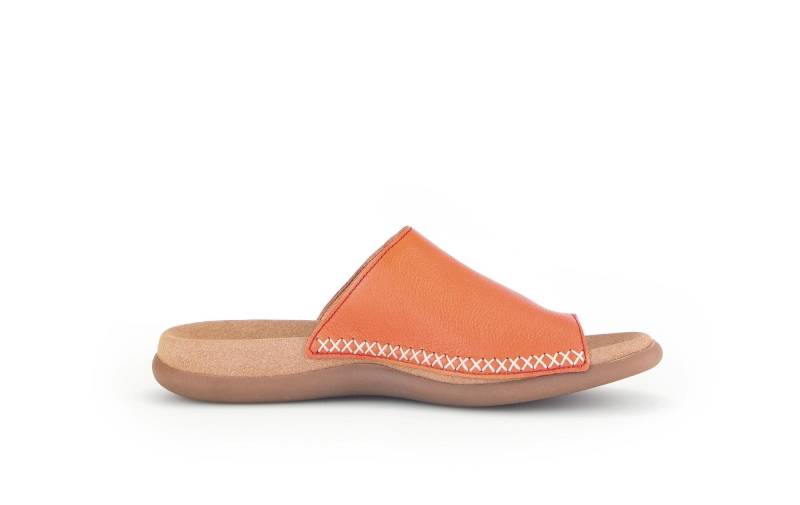 Leder Flip Flop Damen Orange 42 von Gabor