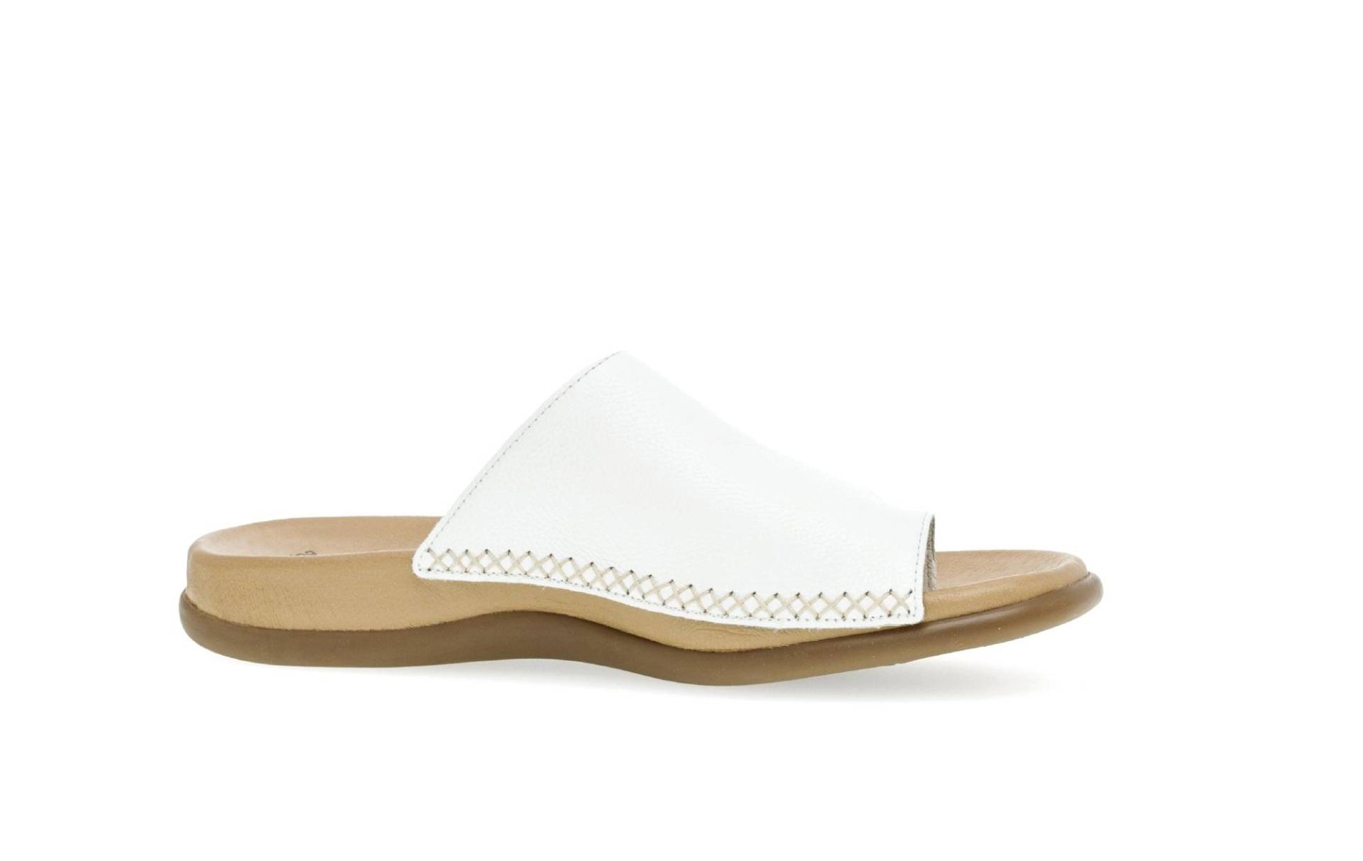 Leder Flip Flop Damen Weiss 36 von Gabor