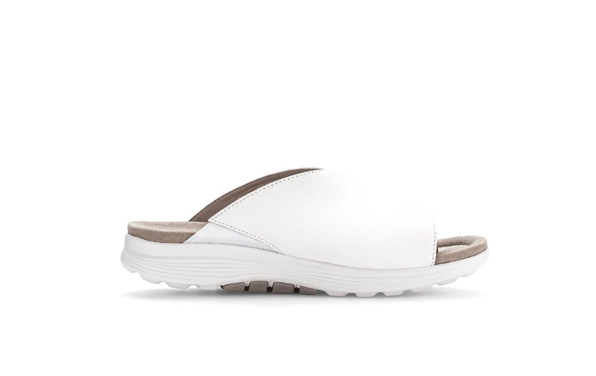 Leder Flip Flop Damen Weiss 38.5 von Gabor