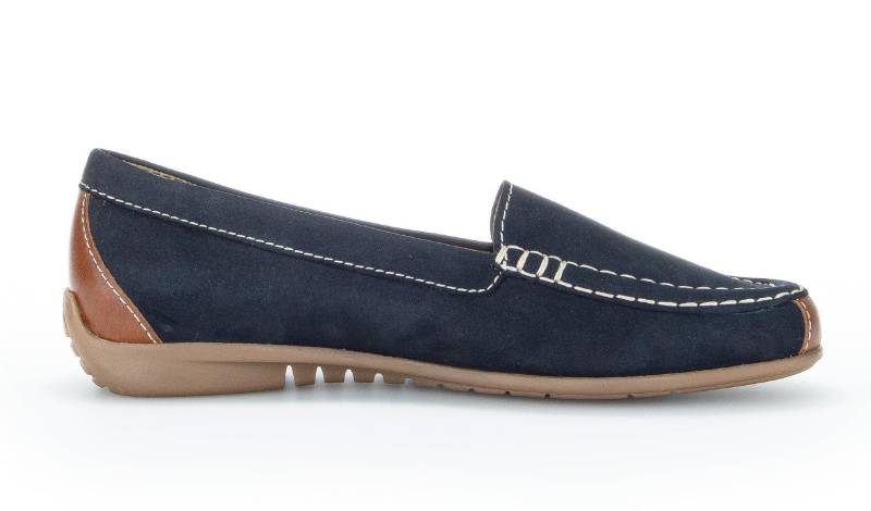 Nubuk Loafer Damen Blau 36 von Gabor