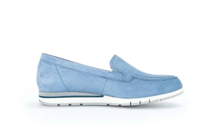 - Nubuk Loafer Damen Himmelblau 37 von Gabor