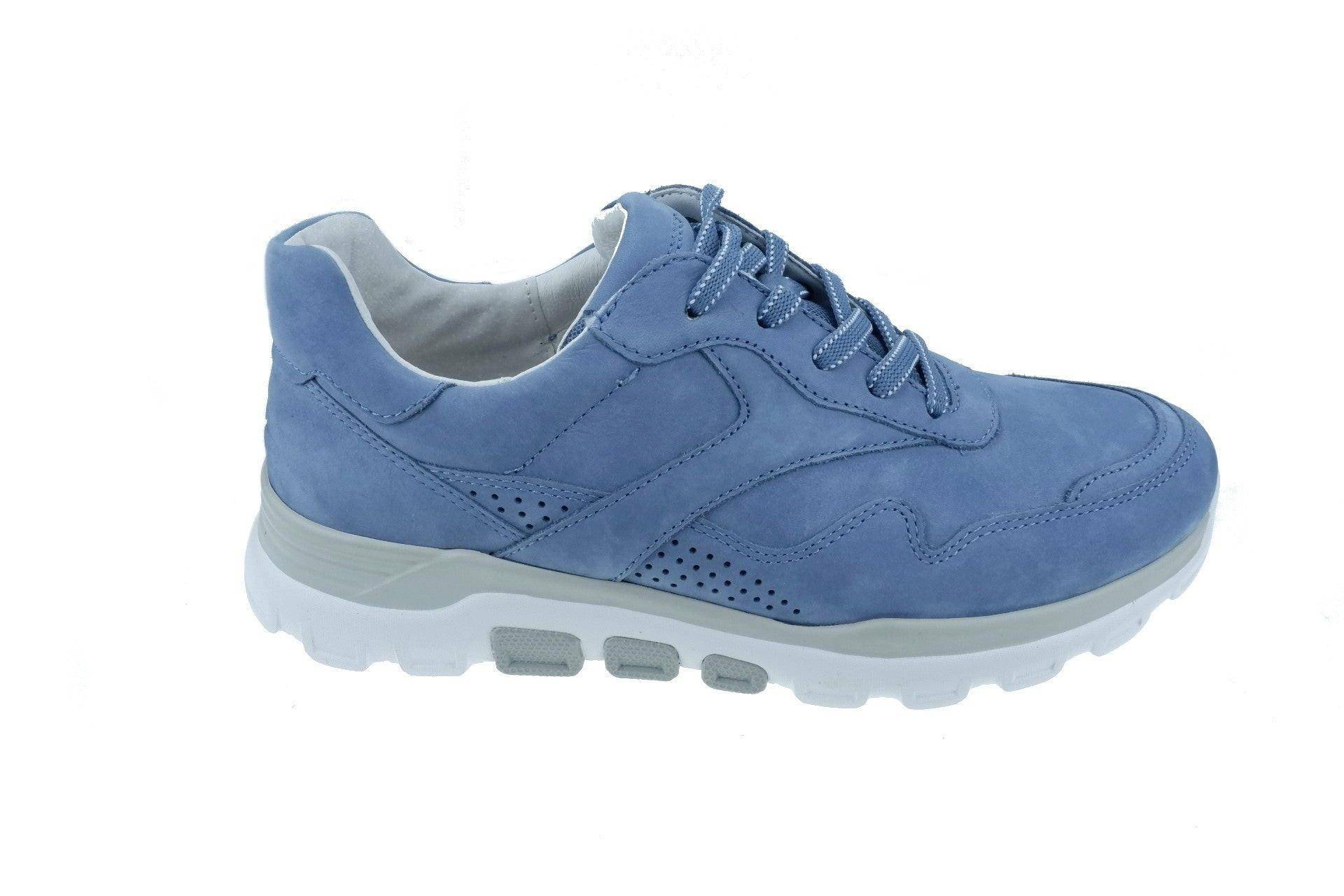 Nubuk Wandersneaker Damen Blau 39 von Gabor