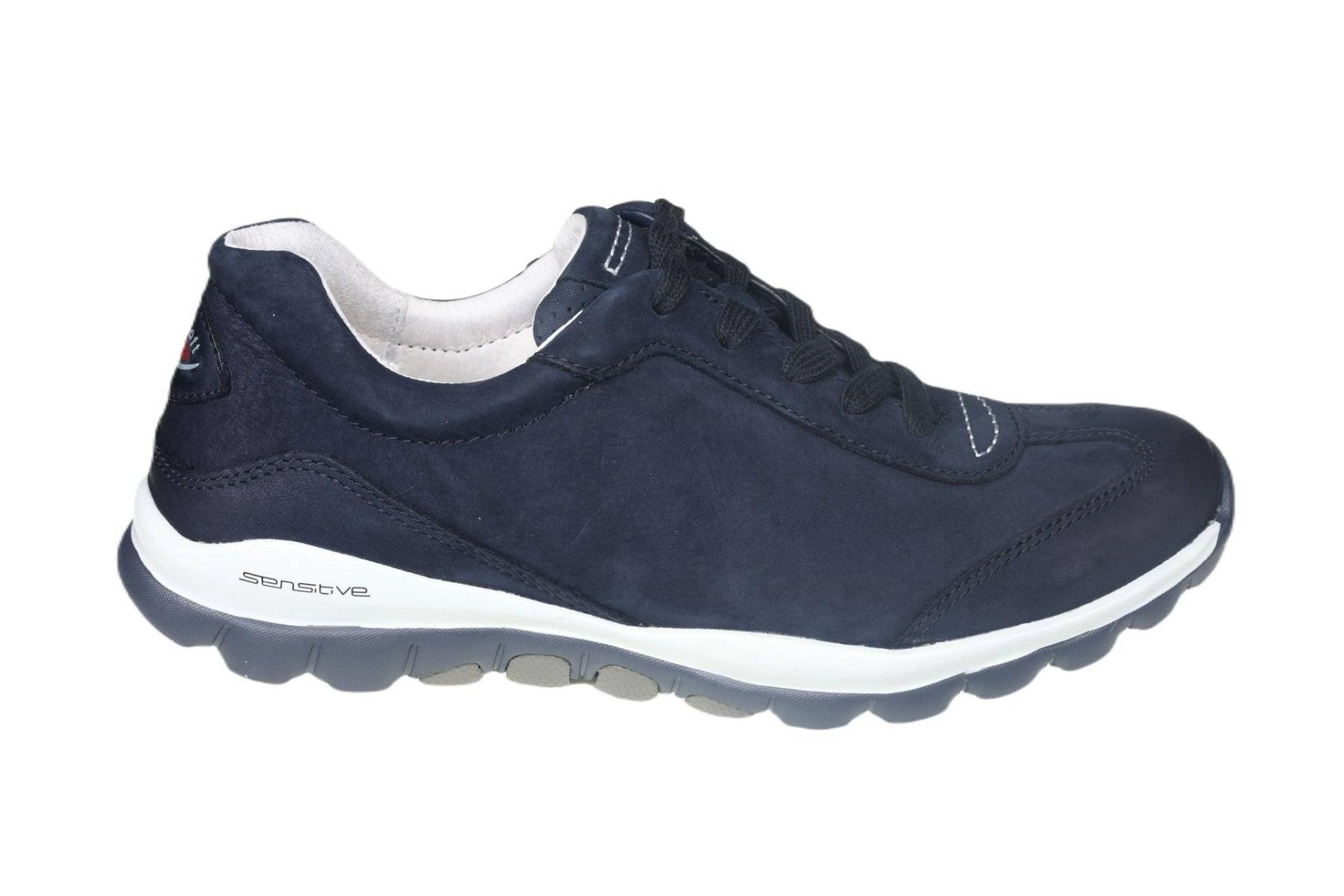 Nubuk Wandersneaker Damen Blau 40.5 von Gabor