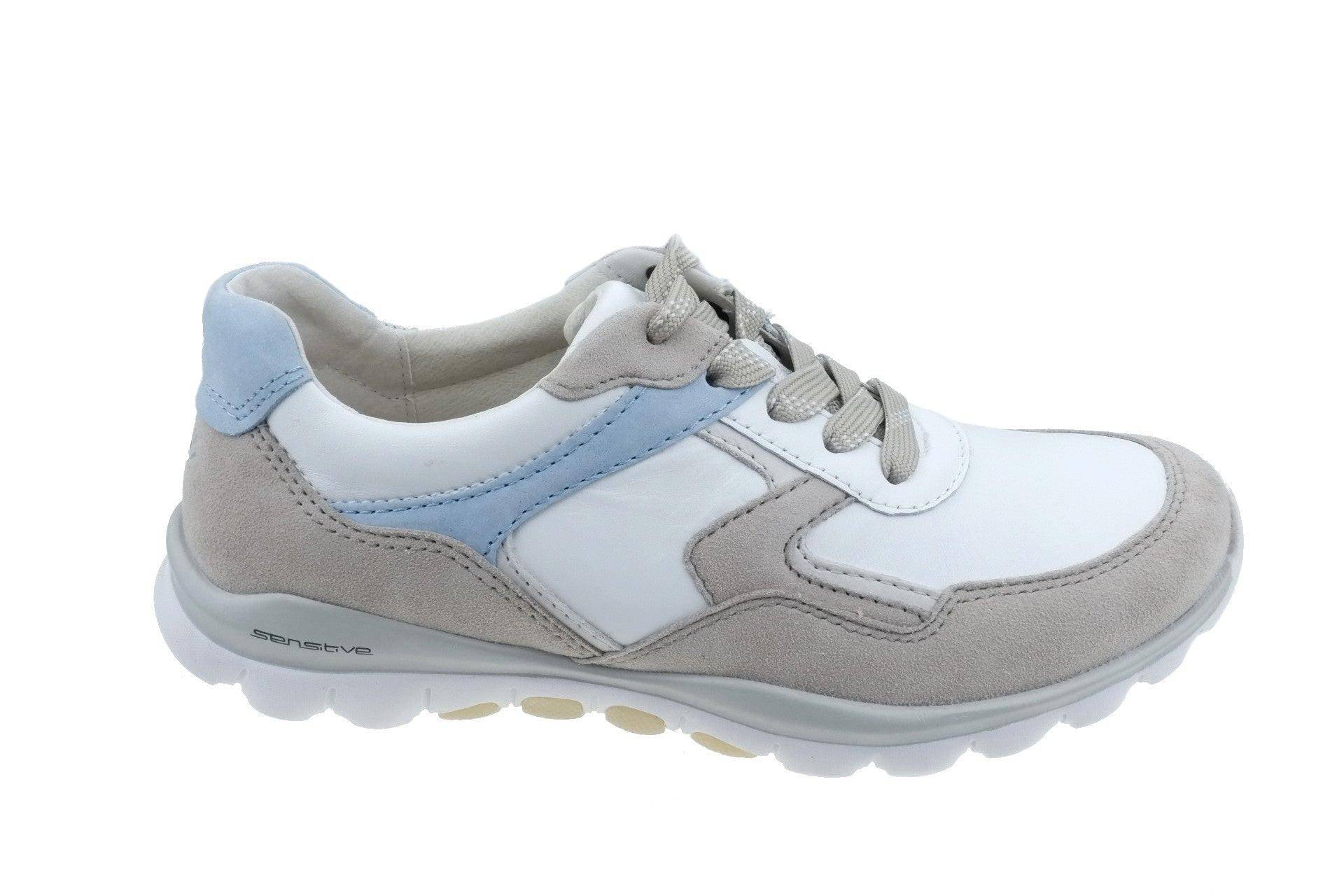 Nubuk Wandersneaker Damen Weiss 42 von Gabor