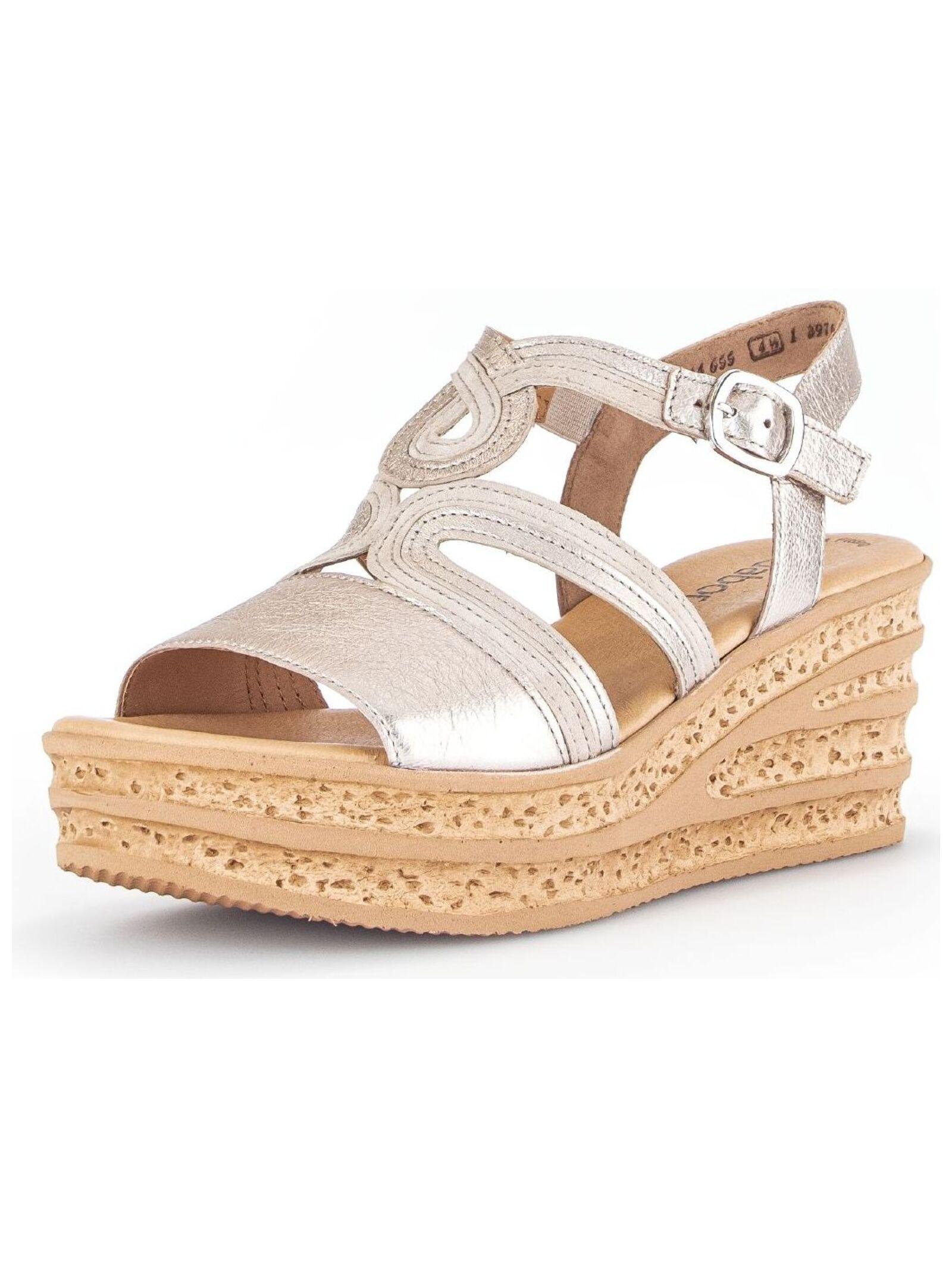 Sandalen 44.655 Damen Beige 38 von Gabor