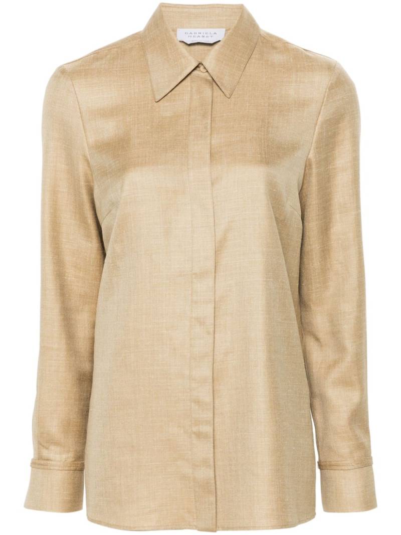 Gabriela Hearst Cruz shirt - Brown von Gabriela Hearst