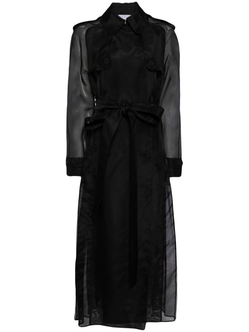 Gabriela Hearst Eithne silk pleated coat - Black von Gabriela Hearst