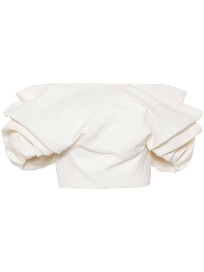 Gabriela Hearst Erwan gathered top - White von Gabriela Hearst