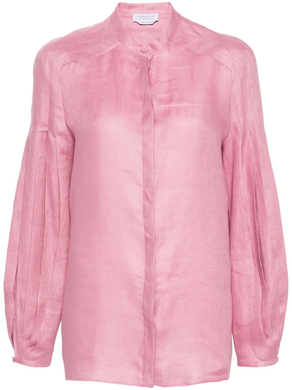 Gabriela Hearst Laetitia linen pleated blouse - Pink von Gabriela Hearst