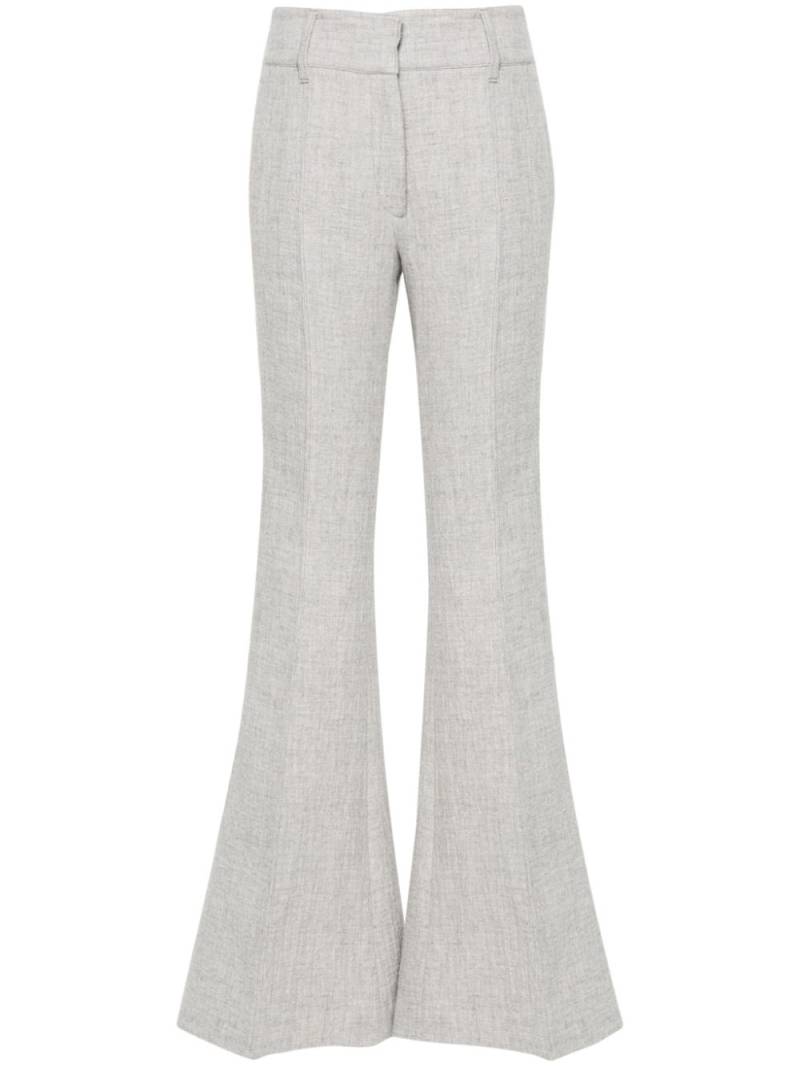 Gabriela Hearst Rhein flared seam-detail flared trousers - Grey von Gabriela Hearst