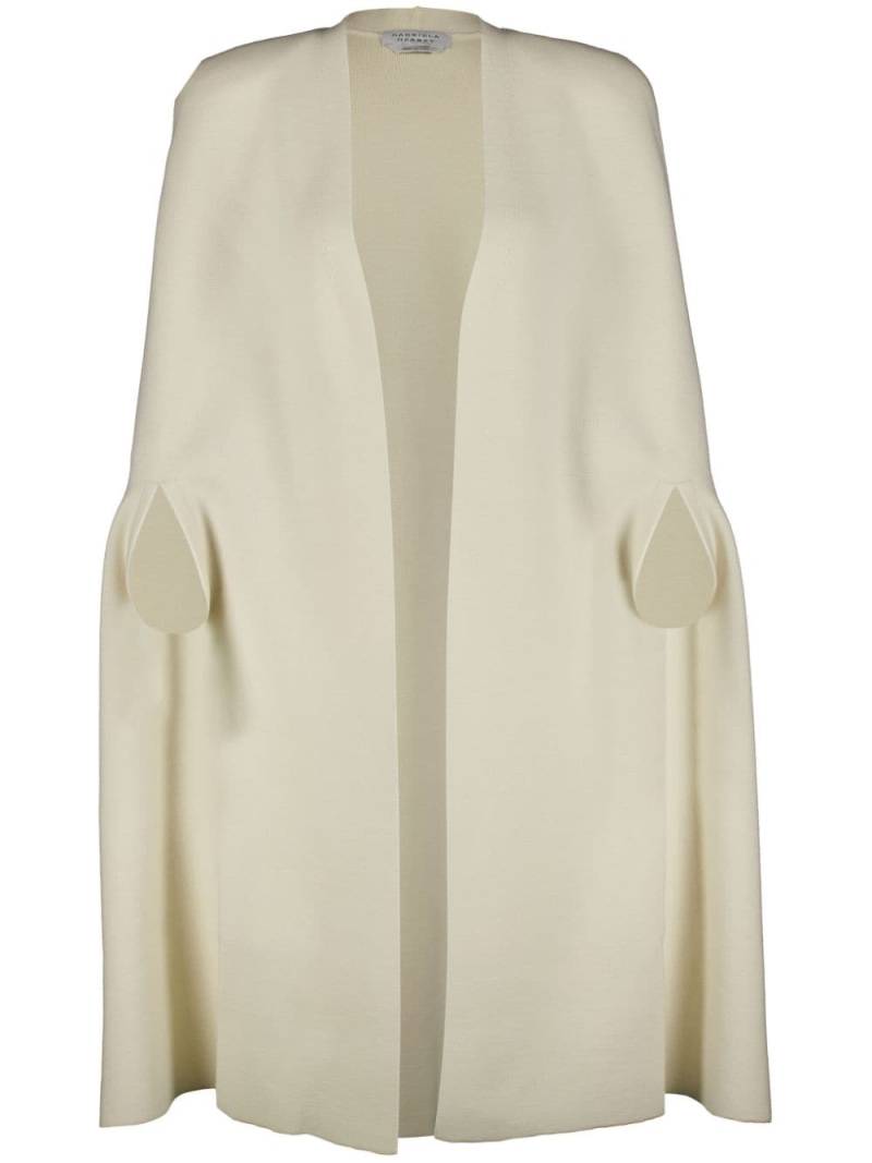 Gabriela Hearst open front wool cape - Neutrals von Gabriela Hearst