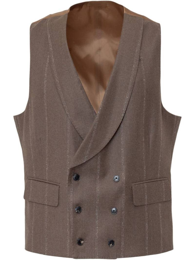 Gabriele Pasini double-breasted vest - Brown von Gabriele Pasini