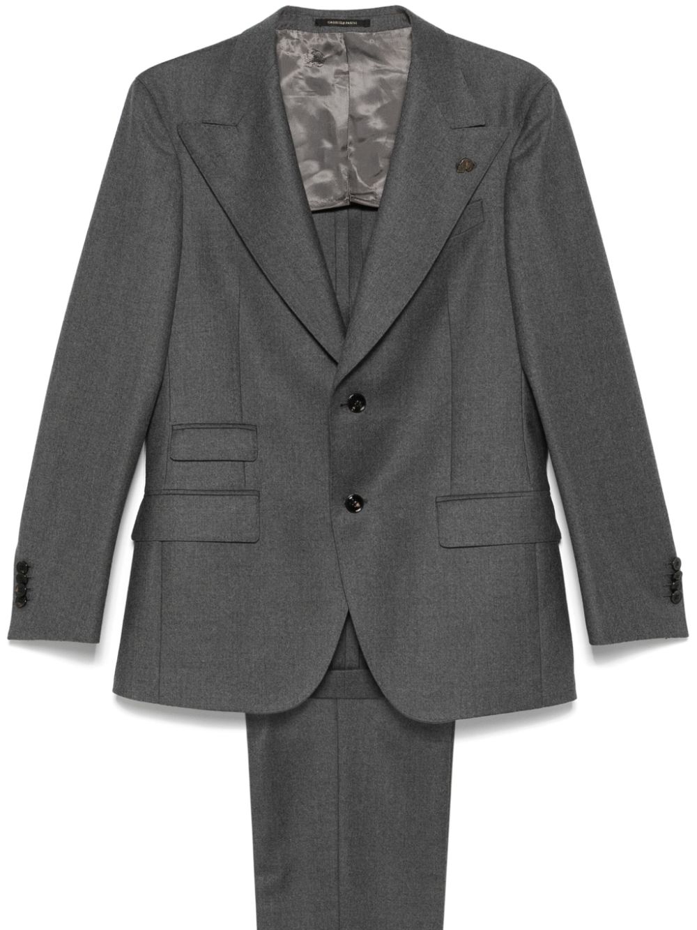 Gabriele Pasini felted-finish suit - Grey von Gabriele Pasini