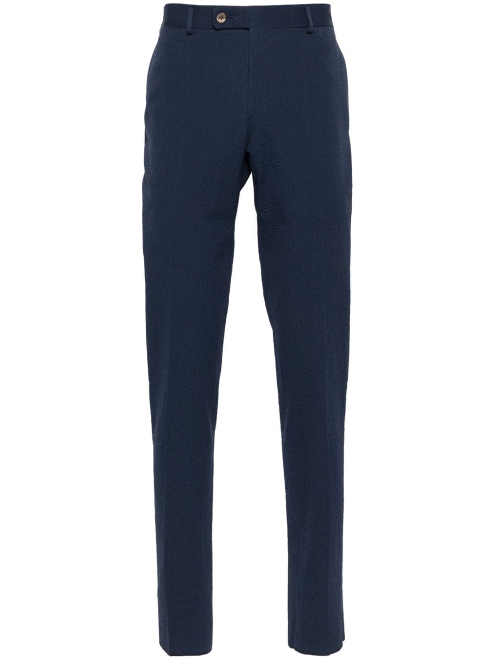 Gabriele Pasini seersucker slim-cut trousers - Blue von Gabriele Pasini