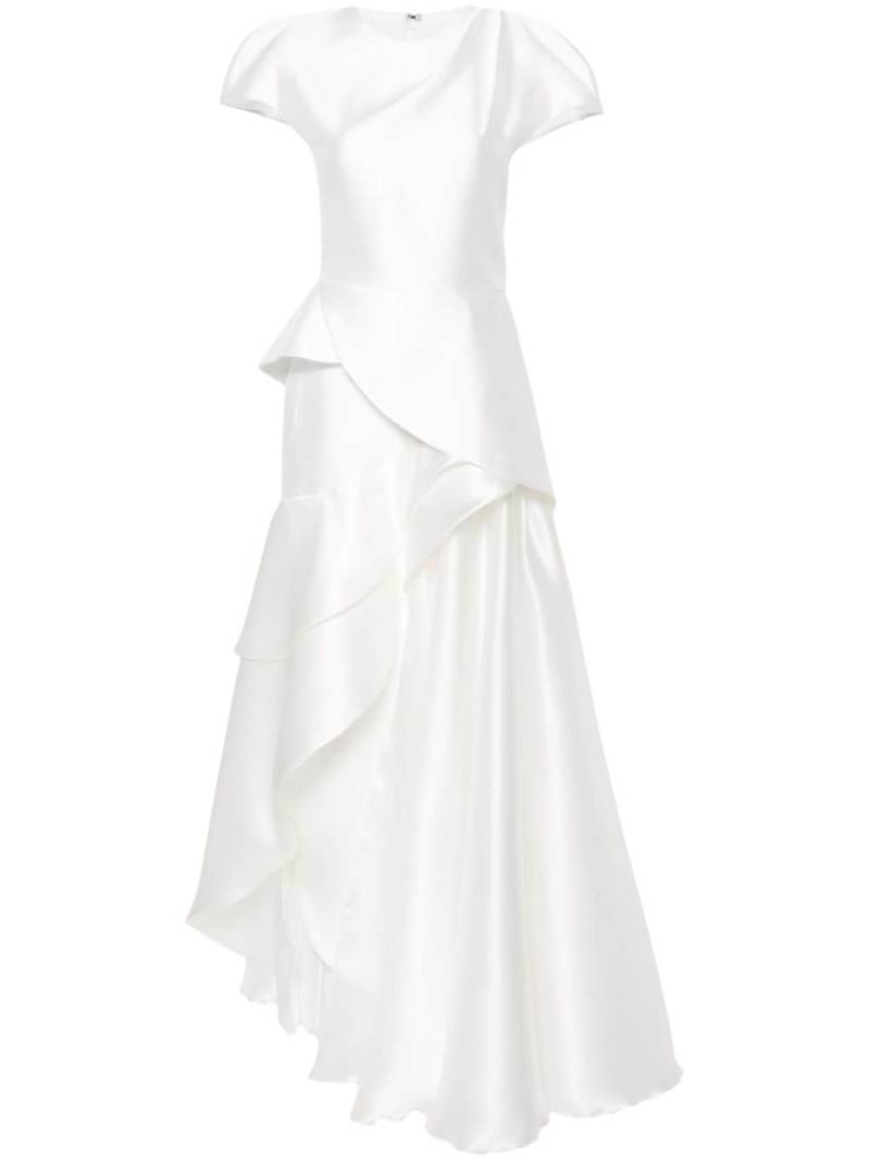 Gaby Charbachy asymmetric satin skirt set - White von Gaby Charbachy