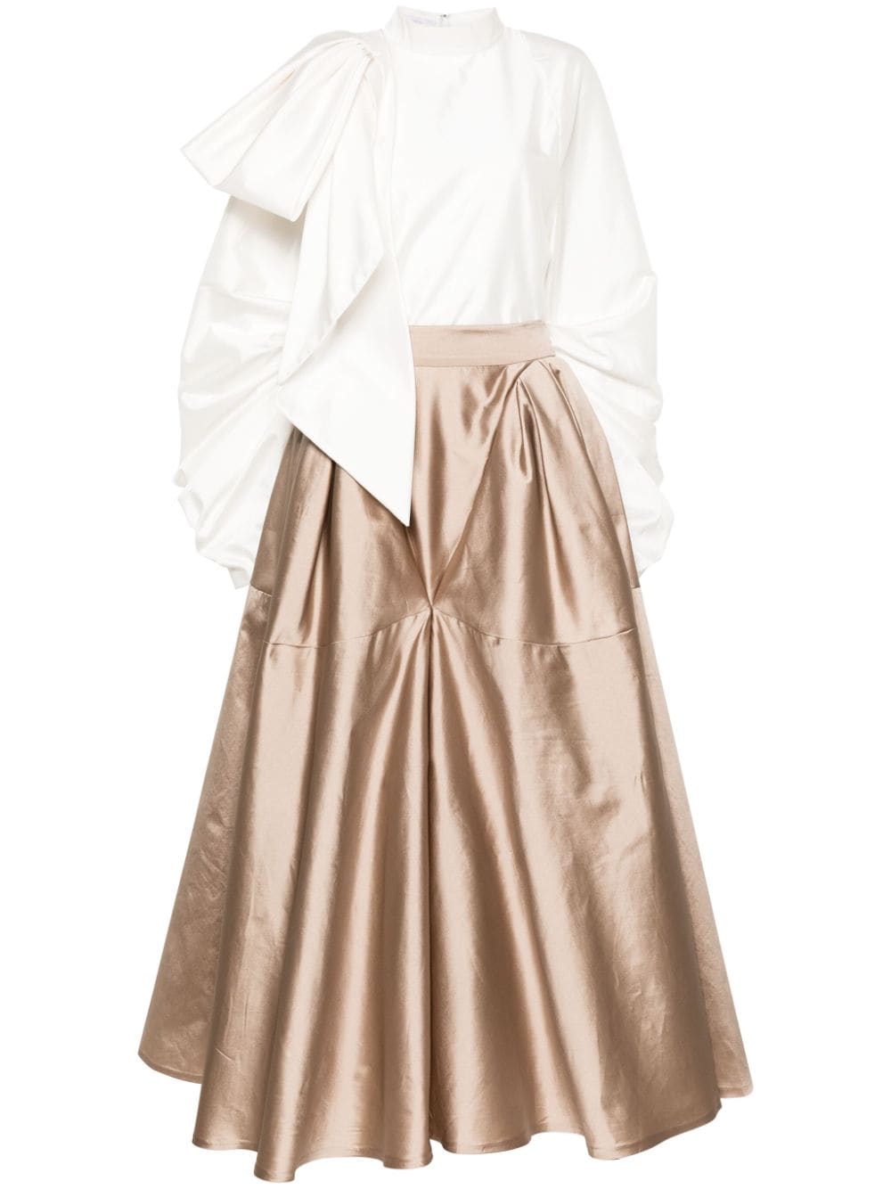 Gaby Charbachy satin flared skirt set - Brown von Gaby Charbachy