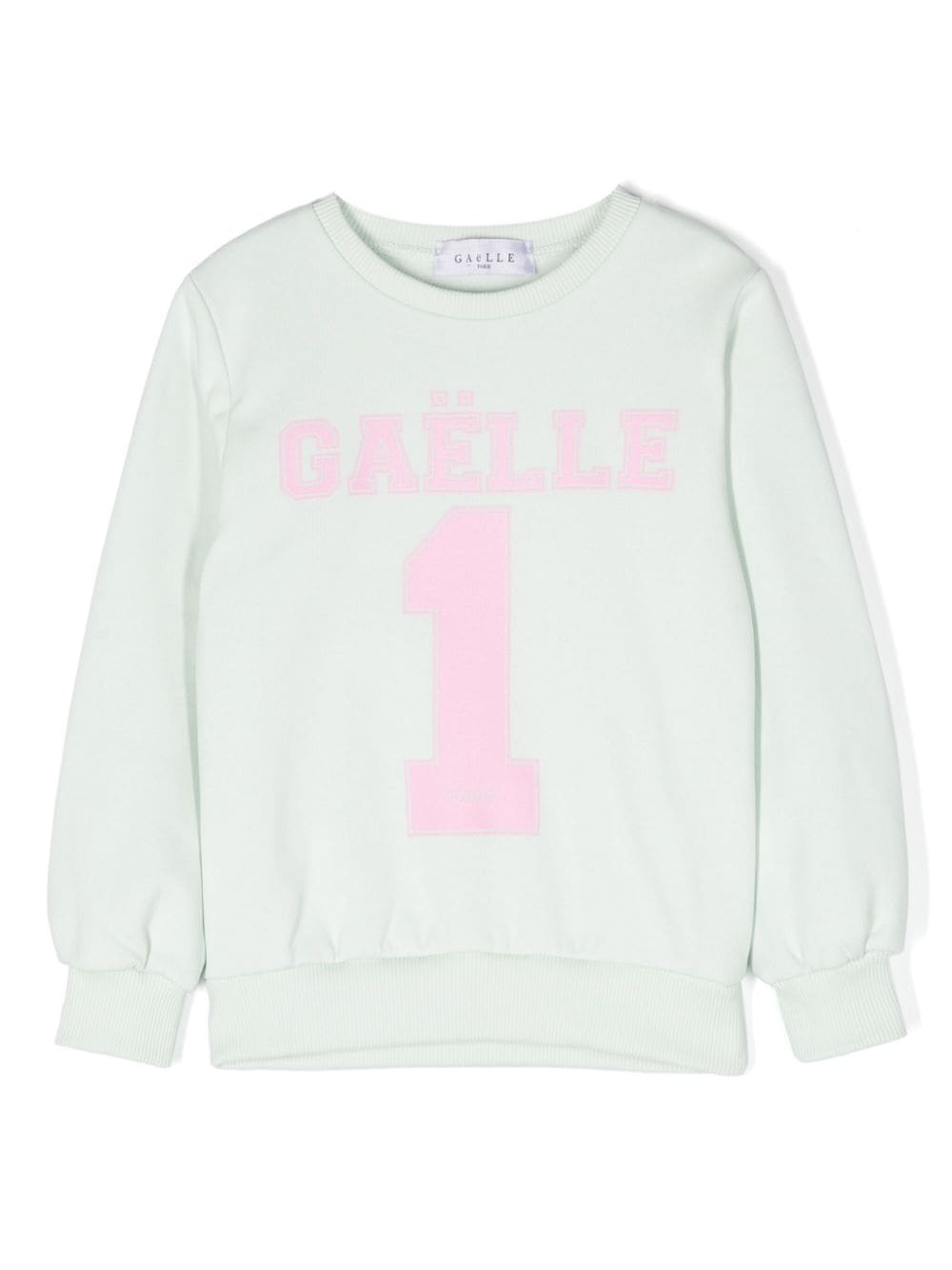 Gaelle Paris Kids logo-print cotton sweatshirt - Green von Gaelle Paris Kids