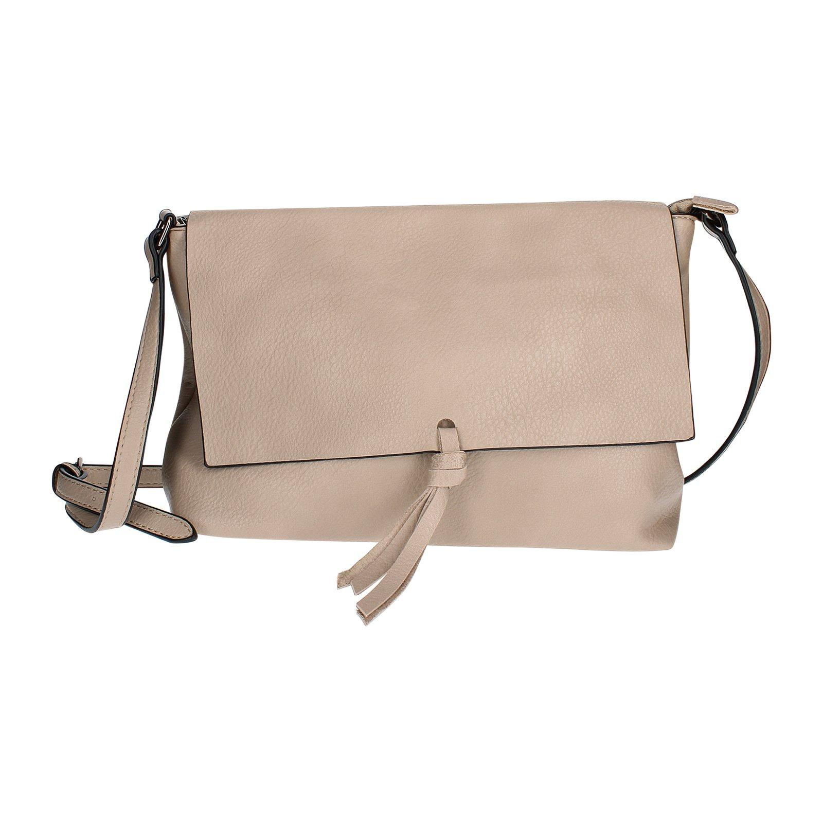 Kunstleder Umhängetasche Damen Taupe ONE SIZE von Gallantry