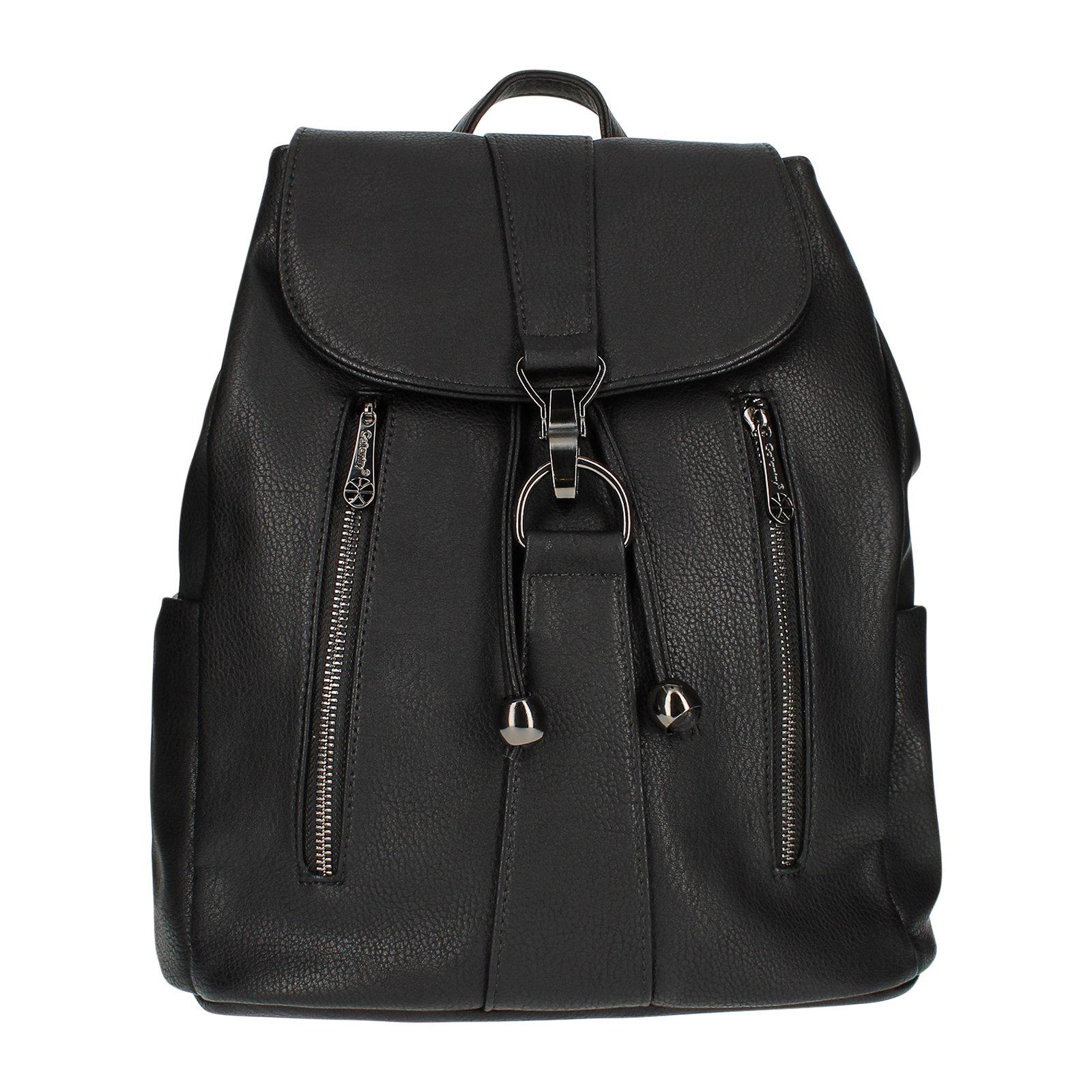 Kunstleder-rucksack Damen Schwarz ONE SIZE von Gallantry