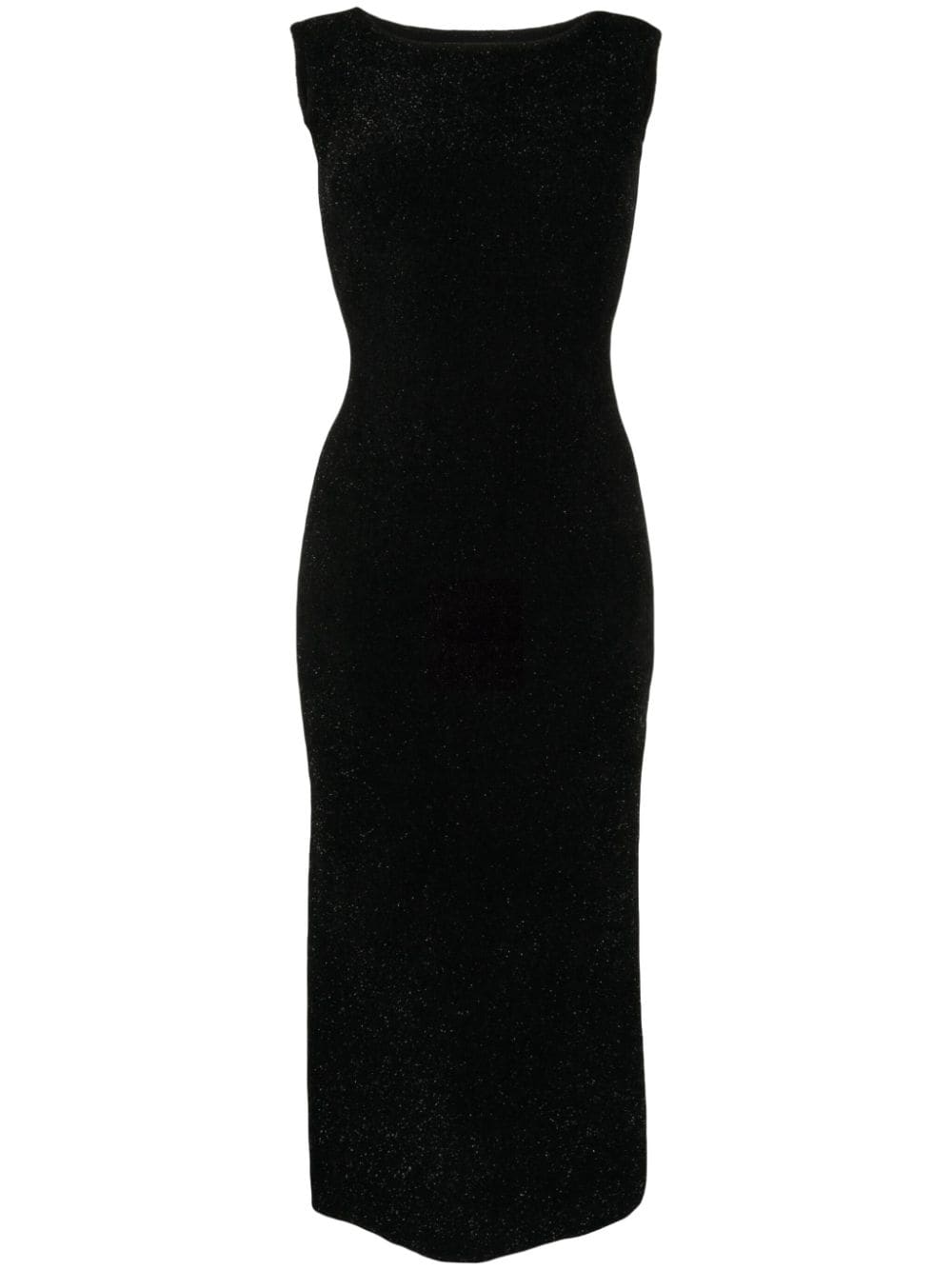 Galvan Aphrodite Sparkle midi dress - Black von Galvan