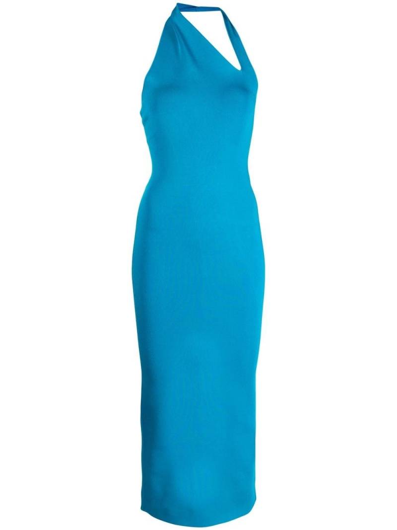 Galvan Artemis halterneck dress - Blue von Galvan