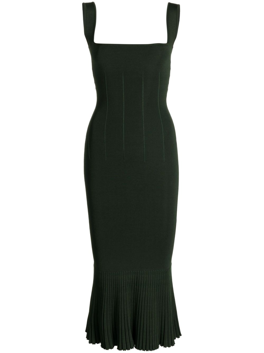 Galvan Atalanta sleeveless midi dress - Green von Galvan