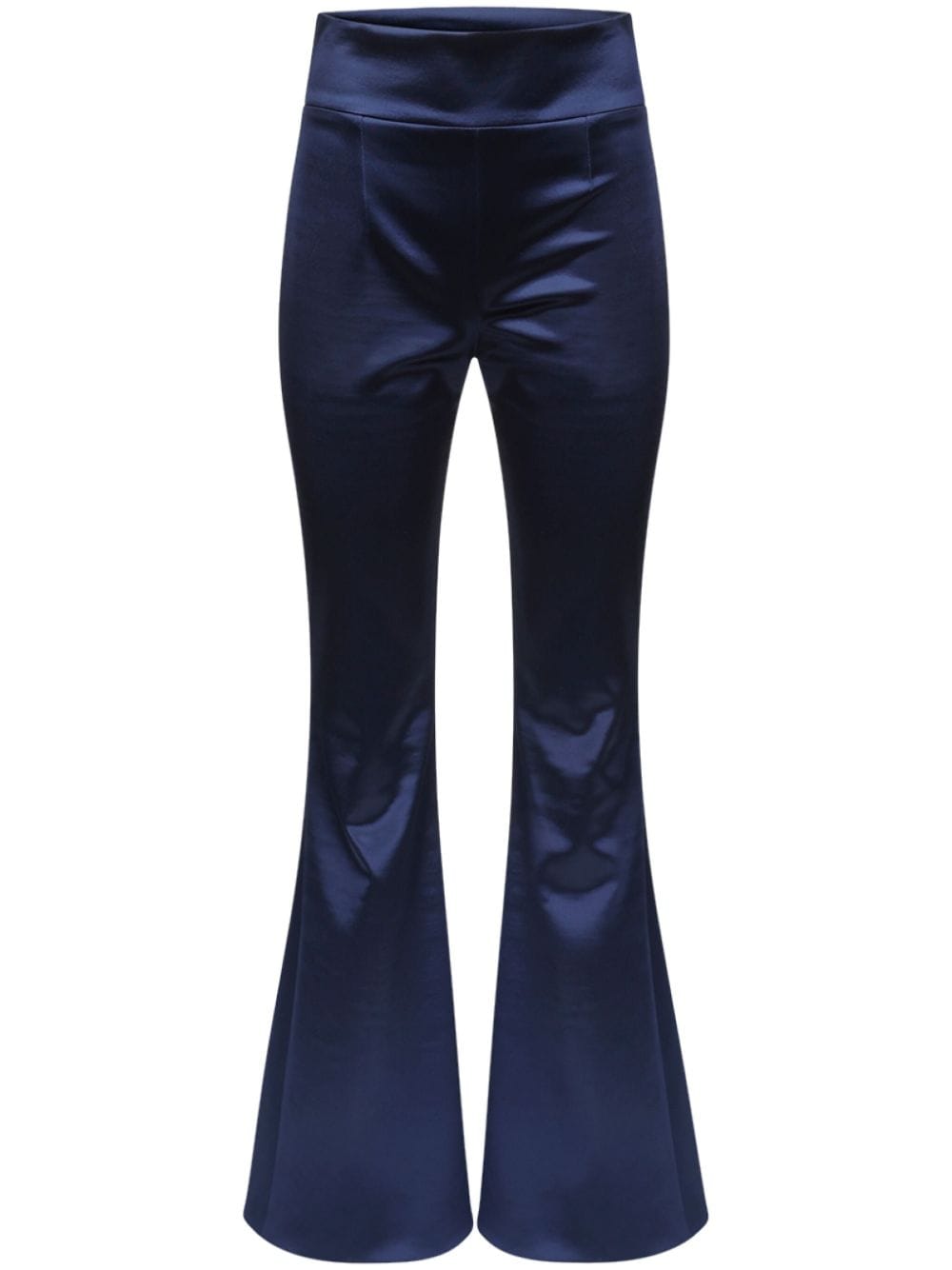 Galvan Atruvia flared-leg satin trousers - Blue von Galvan