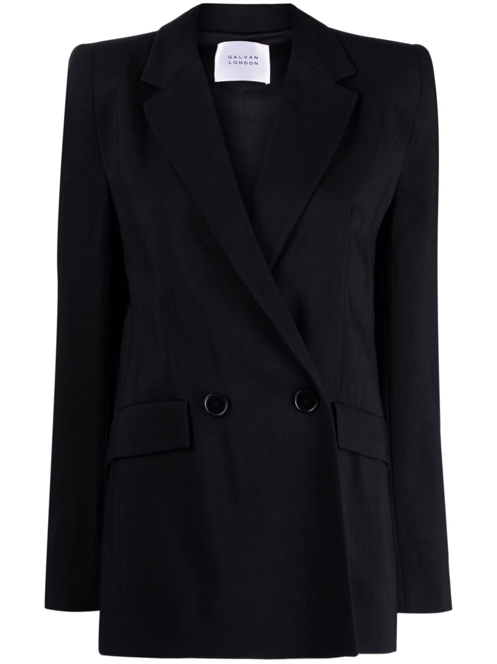 Galvan Boyfriend double-breasted blazer - Black von Galvan