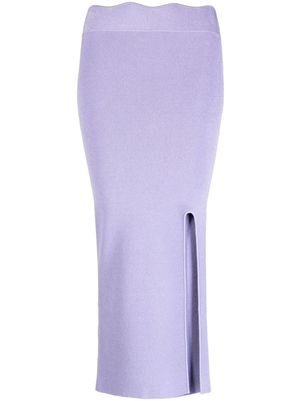 Galvan Delia ribbed midi skirt - Purple von Galvan