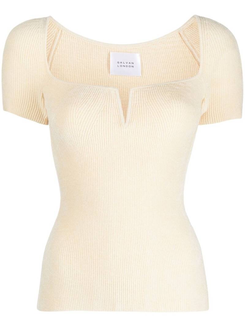 Galvan Freya ribbed top - Neutrals von Galvan