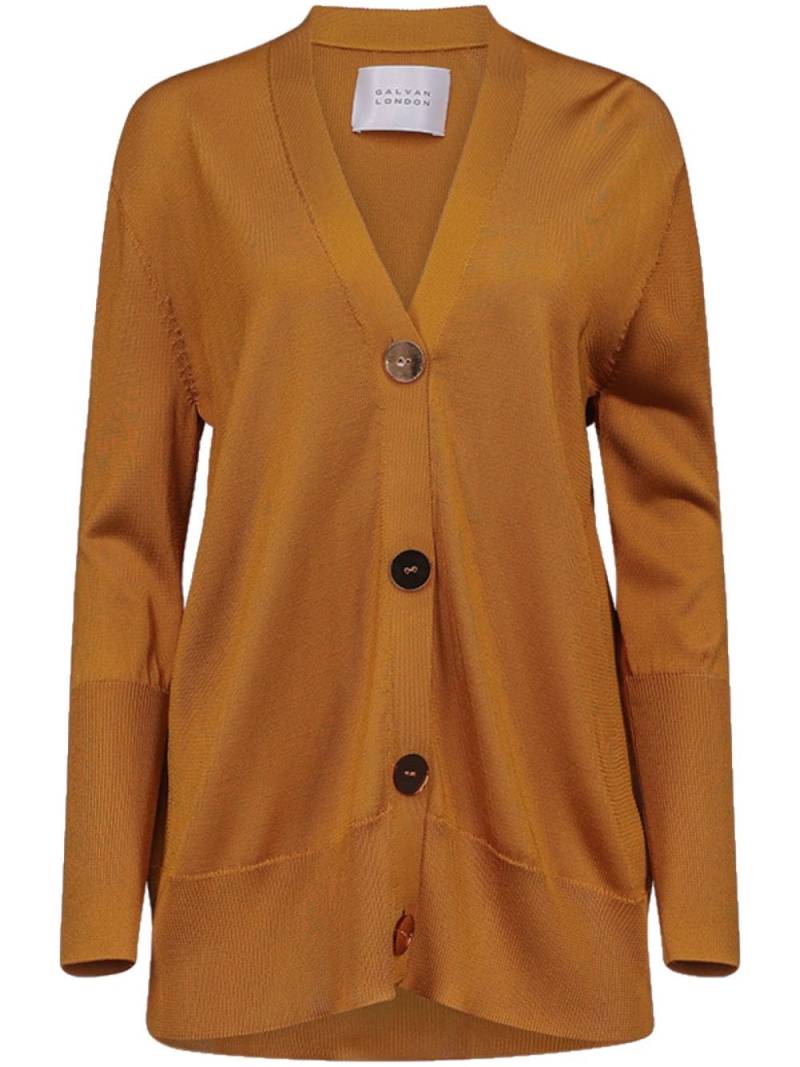 Galvan Ida V-neck cardigan - Brown von Galvan