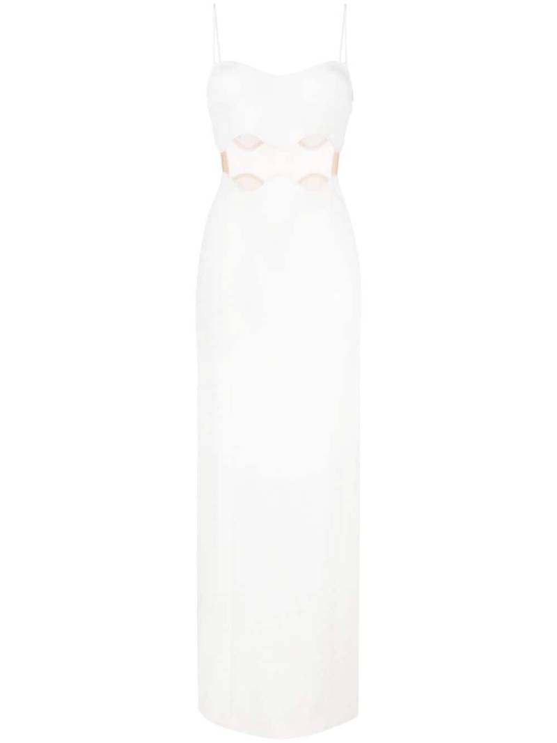 Galvan Isola Bella cut-out dress - White von Galvan